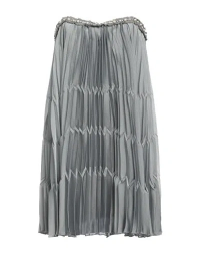 Elisabetta Franchi Woman Mini Dress Grey Size 8 Polyester