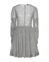 Elisabetta Franchi Short Dresses In Grey