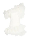 Elisabetta Franchi Woman Mini Dress Ivory Size 4 Polyester, Polyamide, Elastane In White