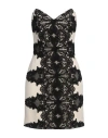 Elisabetta Franchi Woman Mini Dress Ivory Size 4 Viscose, Acetate, Elastane, Polyamide, Cotton