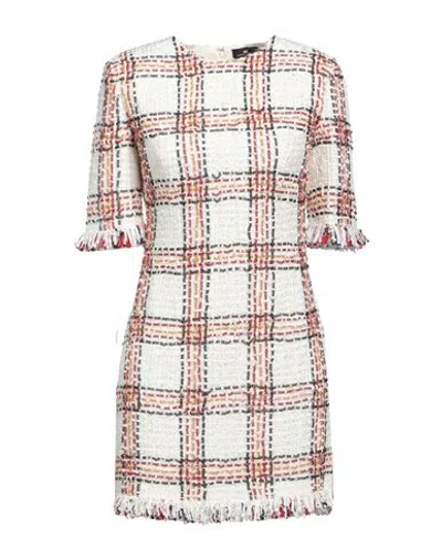 Elisabetta Franchi Woman Mini Dress Ivory Size 8 Viscose, Polyamide In White