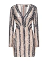 Elisabetta Franchi Woman Mini Dress Light Brown Size 6 Polyamide, Silk In Beige