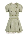 Elisabetta Franchi Woman Mini Dress Light Green Size 2 Cotton, Acrylic, Polyester, Elastane
