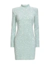 Elisabetta Franchi Woman Mini Dress Light Green Size 8 Polyester In Green