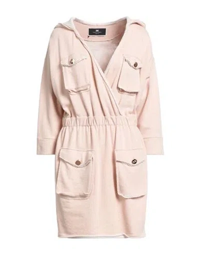 Elisabetta Franchi Woman Mini Dress Light Pink Size 10 Cotton In Neutral