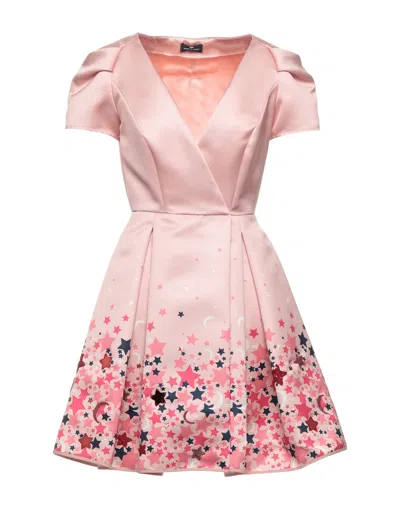 Elisabetta Franchi Short Dresses In Pink