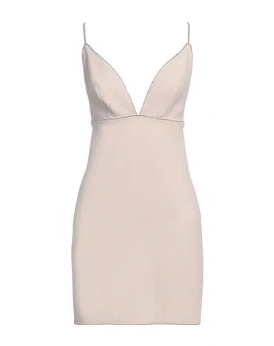 ELISABETTA FRANCHI ELISABETTA FRANCHI WOMAN MINI DRESS LIGHT PINK SIZE 8 VISCOSE, ELASTANE, POLYESTER