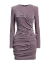 Elisabetta Franchi Woman Mini Dress Mauve Size 6 Polyester, Elastane In Purple