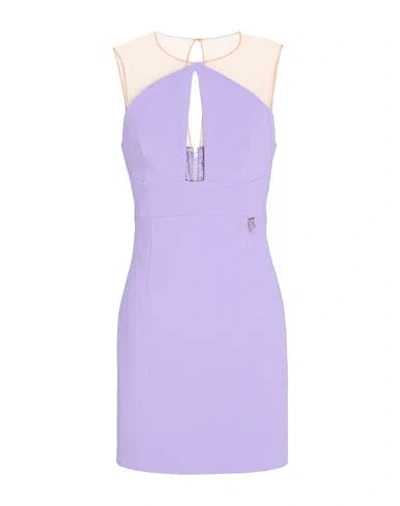Elisabetta Franchi Woman Mini Dress Lilac Size 2 Polyester, Elastane In Purple