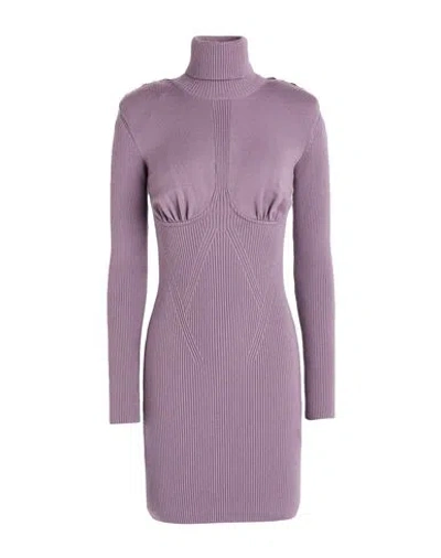 Elisabetta Franchi Woman Mini Dress Lilac Size 4 Viscose, Polyester, Polyamide