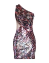 Elisabetta Franchi Multicolor Polyamide Dress In Magenta