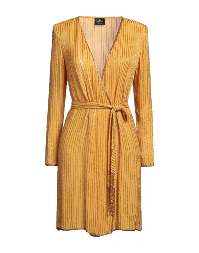 Elisabetta Franchi Short Dresses In Yellow