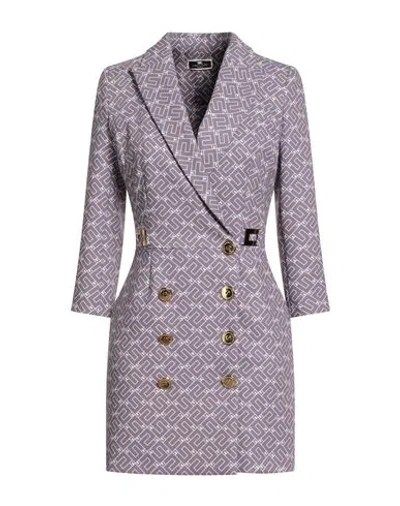 Elisabetta Franchi Woman Mini Dress Mauve Size 4 Polyester, Elastane In Purple