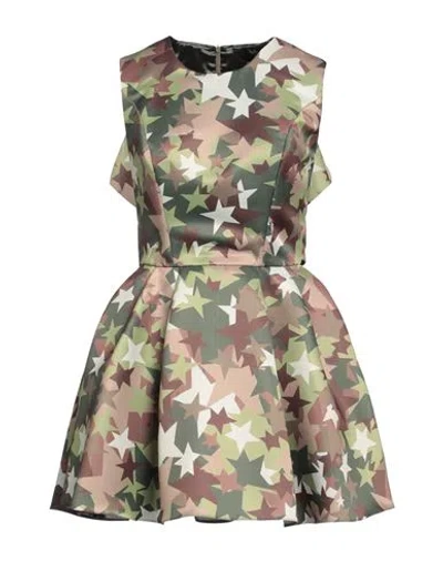 Elisabetta Franchi Woman Mini Dress Military Green Size 4 Polyester