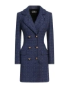 Elisabetta Franchi Woman Mini Dress Navy Size 10 Cotton, Viscose, Polyamide In Navy