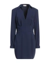 Elisabetta Franchi Woman Mini Dress Navy Size 12 Polyester In Navy