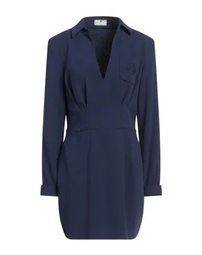 Elisabetta Franchi Woman Mini Dress Navy Size 12 Polyester