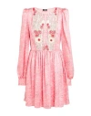 Elisabetta Franchi Woman Mini Dress Pink Size 4 Silk In Pink