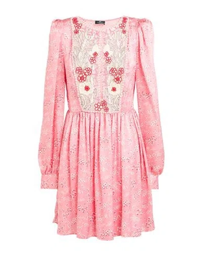 Elisabetta Franchi Woman Mini Dress Pink Size 4 Silk