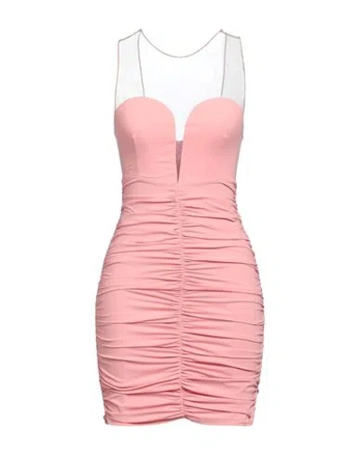 Elisabetta Franchi Woman Mini Dress Pink Size 6 Polyamide, Elastane In Pink