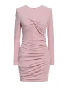 Elisabetta Franchi Woman Mini Dress Pink Size 6 Polyester, Elastane