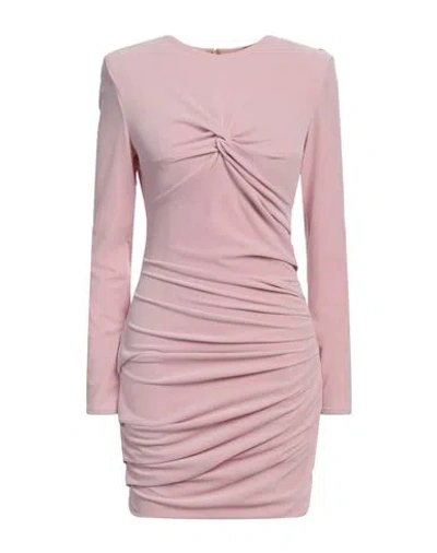 Elisabetta Franchi Woman Mini Dress Pink Size 6 Polyester, Elastane
