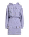 Elisabetta Franchi Woman Mini Dress Lilac Size 6 Cotton In Purple