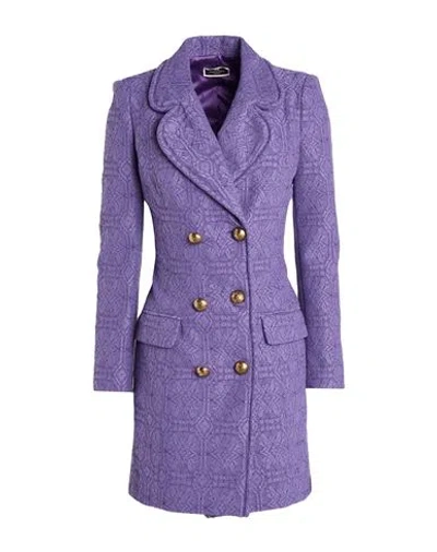 Elisabetta Franchi Woman Mini Dress Purple Size 8 Cotton, Viscose, Polyamide