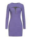 Elisabetta Franchi Illusion Sweetheart Sheath Dress In Blue