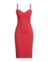 Elisabetta Franchi Woman Mini Dress Red Size 10 Polyamide, Elastane, Polyester, Polyurethane Coated In Red