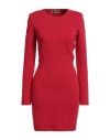 Elisabetta Franchi Woman Mini Dress Red Size 4 Viscose, Polyester, Polypropylene