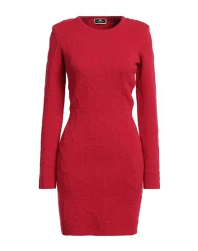 Elisabetta Franchi Woman Mini Dress Red Size 4 Viscose, Polyester, Polypropylene