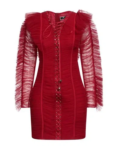 Elisabetta Franchi Woman Short Dress Red Size 8 Polyamide