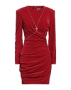 Elisabetta Franchi Woman Mini Dress Red Size 6 Polyester, Elastane