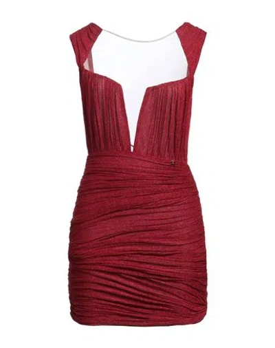 Elisabetta Franchi Woman Mini Dress Red Size 6 Viscose, Polyester, Polyamide, Elastane