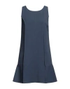 Elisabetta Franchi Woman Mini Dress Slate Blue Size 6 Polyester, Viscose, Elastane In Blue