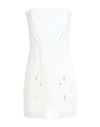 Elisabetta Franchi Woman Mini Dress White Size 2 Polyester, Elastane In White