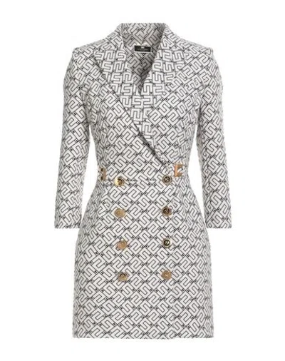 Elisabetta Franchi Woman Mini Dress White Size 4 Polyester, Elastane In White