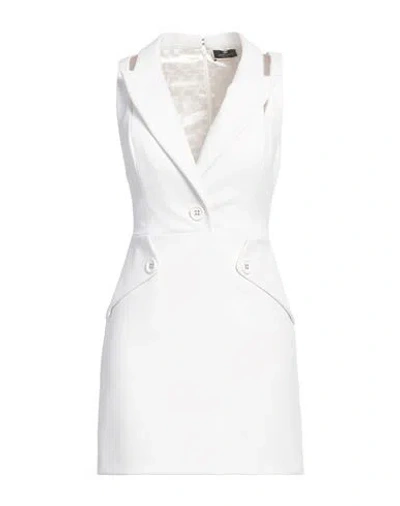 Elisabetta Franchi Woman Mini Dress White Size 4 Polyester, Elastane, Polyamide