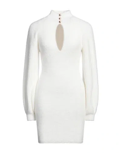 Elisabetta Franchi Woman Mini Dress White Size 6 Polyamide, Elastane