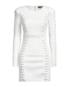 Elisabetta Franchi Woman Mini Dress White Size 8 Viscose, Polyamide, Polyester, Metal