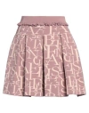 Elisabetta Franchi Woman Mini Skirt Antique Rose Size 8 Viscose, Polyester, Polyamide In Pink