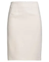 Elisabetta Franchi Woman Mini Skirt Beige Size 6 Viscose, Elastane