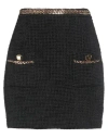 Elisabetta Franchi Woman Mini Skirt Black Size 4 Cotton, Viscose, Polyamide In Black