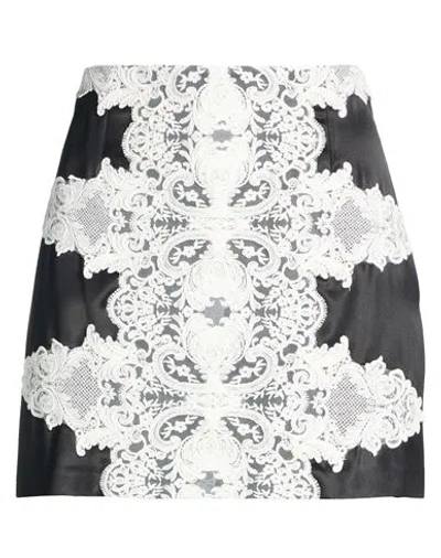 Elisabetta Franchi Woman Mini Skirt Black Size 4 Viscose, Polyamide, Cotton