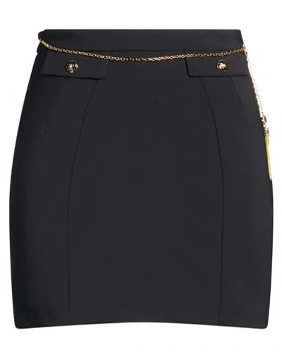 Elisabetta Franchi Woman Mini Skirt Black Size 6 Polyester, Elastane