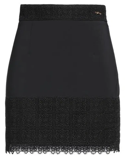 Elisabetta Franchi Woman Mini Skirt Black Size 6 Polyester, Elastane