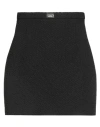 Elisabetta Franchi Woman Mini Skirt Black Size 6 Tencel, Polyester, Acrylic, Viscose, Wool