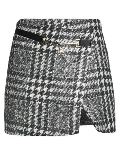 Elisabetta Franchi Woman Mini Skirt Black Size 8 Polyester, Wool, Acetate, Virgin Wool