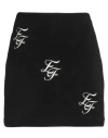 Elisabetta Franchi Woman Mini Skirt Black Size 8 Virgin Wool, Acrylic In Black